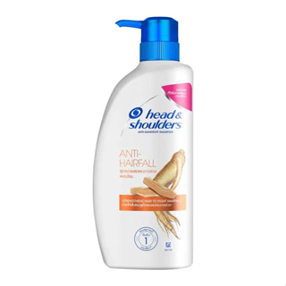 Head &amp; Shoulders Anti-Hirfall Shampoo เฮดแอนด์โชว์เดอร์ แชมพูสระผม สูตรช่วยลดผมขาดร่วงผสมโสม 370 มล.