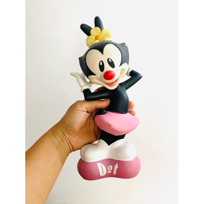 Vintage RARE HTF  1995 Warner Brothers Animaniacs DOT Bubble Bath Statue Figure ขวดแชมพูเปล่า มือ2 ร