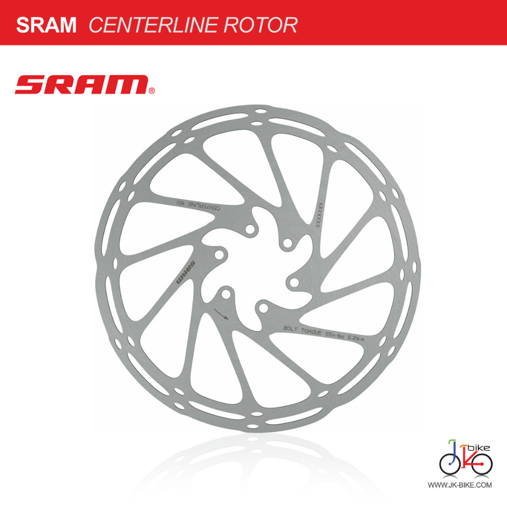 ใบดิสก์เบรกจักรยาน SRAM PACELINE ROTOR 140/160mm , 6Bolts/CenterLock