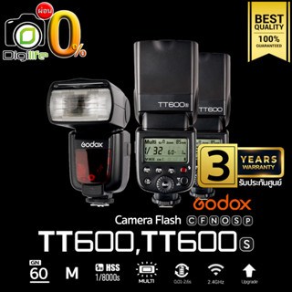 ผ่อน 0%** Godox Flash TT600 / TT600S ( HSS , Manual ) - รับประกันศูนย์ Godox Thailand 3 ปี