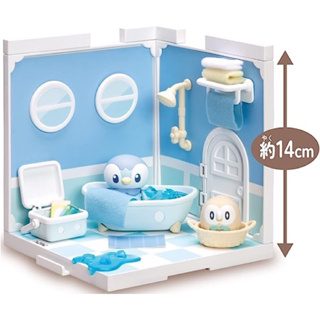 พร้อมส่ง 🧊Pokemon Poke Piece House Bathroom Piplup &amp; Mokuro