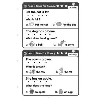 แบบฝึกหัด Worksheet 100 Days Reading Comprehension Worksheets หัดอ่าน 100 วัน