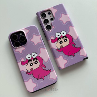 💖พร้อมส่ง iPhone 13 Pro Max💖 Shinchan Bumper Case - Choco B Outfit