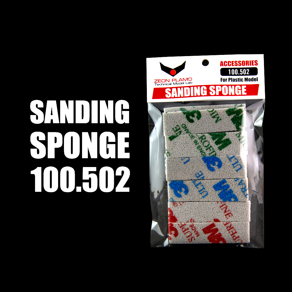 Zeon Plamo Sanding Sponge #600 #1200 #1500