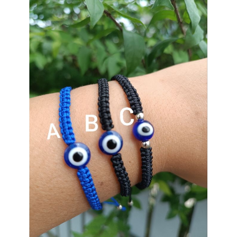 สร้อยข้อมือเชือก กำไลข้อมือevil eye🇹🇷