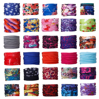 （คละลาย）Buff ผ้าบัฟกันฝุ่น กันละออง หัวกะโหลก ลายพราง สีสันสดใส