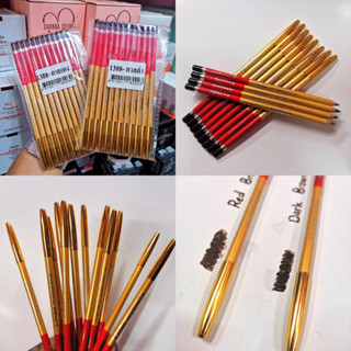 ดินสอเขียนคิ้ว แท่งสลิม Annasia Eyebrow Pencil -1388 Extra Waterproof Precision เส้นเล็กเขียนง่าย กันน้ำ ( 12 แท่ง )