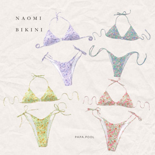 Naomi bikini บิกินี่ลายดอก (มีถึง4XL)