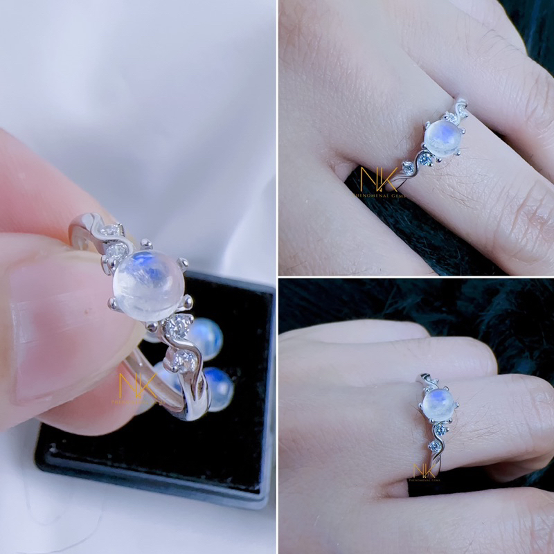 [ AB2 ]แหวนเสริมความรัก แหวนMoonstone (มูนสโตน)