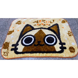 Monster Hunter Palico Blanket ผ้าห่ม แมว พาลิโค มอสเตอร์ ฮันเตอร์ 70 * 100 cm. งานลิขสิทธิ์ แท้ ญี่ปุ่น ขนนุ่ม