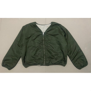 เสื้อคลุมแขนยาว Reversible Fleece Jacket Army