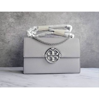 ‼️‼️NEW Tory Burch Miller shoulder bag Color: Grayใบใหญ่ สีเทาสวยมาก