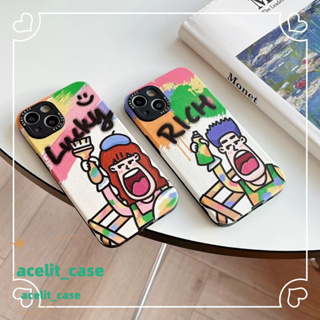 ❤️ส่งของขวัญ❤️ เคสไอโฟน 11 12 13 14 Pro Max กราฟฟิตี สไตล์คู่รัก สาวน่ารักหัวใจ ความคิดสร้างสรรค์ Case for iPhone สไตล์ว