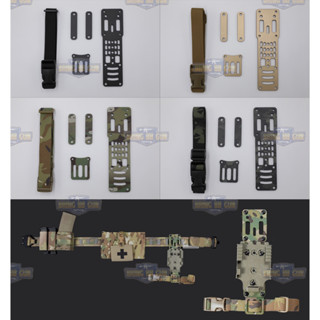 เพลทโหลดต่ำ CNC + สายรัดต้นขา (เพลทลดต่ำ CNC) (เพลท CNC) (Modular Holster Adapter) (MHA)