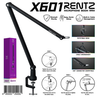 🌈ขาแขวนไมโครโฟน🧡 NUBWO X601 RENTZ Microphone Boom Arm  🌐ใช้ทนใช้งานง่าย🍅