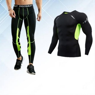 ชุดรัดกล้ามเนื้อ.เสื้อแขนยาว+กางเกงขายาว compression tights