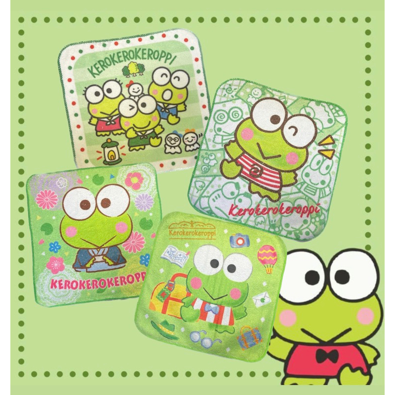 หน้าเช็ดหน้าลายกบเคโระปี้ keroppi sanrio