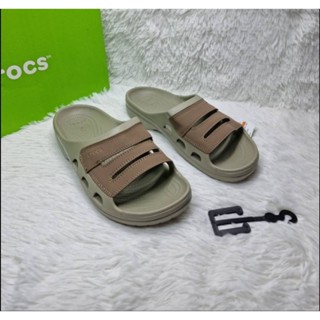 รองเท้า Crocs Slide แบบสวม สายหนัง สวยใหม่ 40--45.46