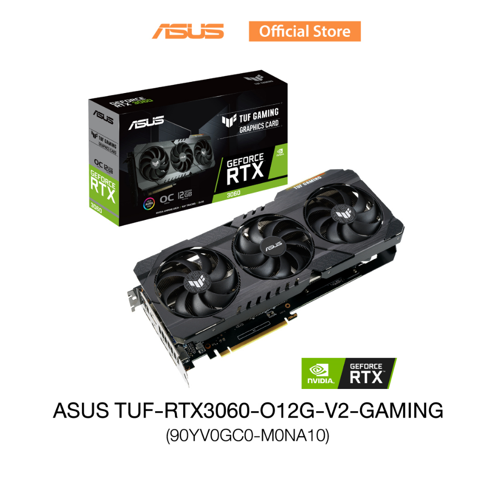 ASUS TUF-RTX3060-O12G-V2-GAMING (90YV0GC0-M0NA10), VGA card, GeForce RTX 3060 V2 OC Edition 12GB GDD