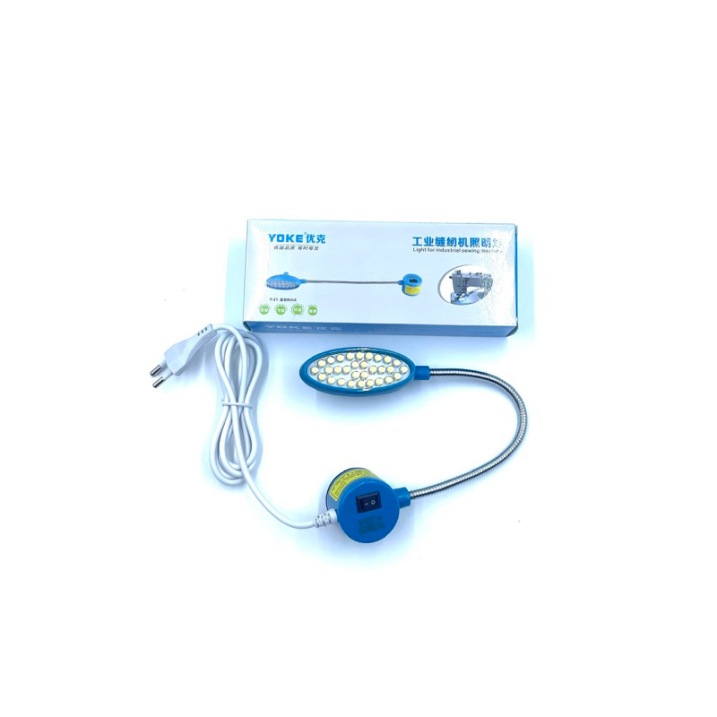 LED YOKE โคมไฟติดจักรแม่เหล็กดูด  รุ่น UK-21A โคมไฟติดจักร ไฟติดจักรเย็บผ้า ไฟแม่เหล็ก ปรับแสงได้ 3 ระดับ