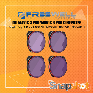 FREEWELL DJI MAVIC 3 PRO/MAVIC 3 PRO CINE FILTER [ND8/PL, ND16/PL, ND32/PL, ND64/PL] BRIGHT DAY - 4PACK [FW-M3P-BRG]