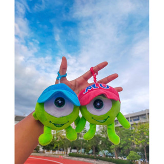 พวงกุญแจตุ๊กตาลาย "ไมค์ วาซอว์สกี้" (Mike Wazowski)🧢👁️