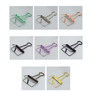 คลิปหนีบกระดาษ เหล็กสีสัน สวยงาม Paper clip