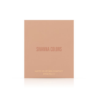 SIVANNA COLORS MATTE VELVET SKIN COMPACT : HF127 | แป้งพัฟ
