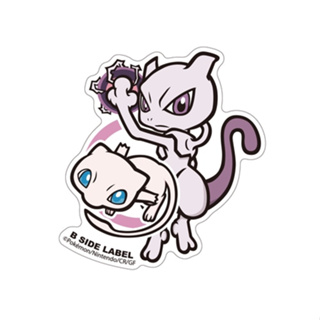 [ส่งตรงจากญี่ปุ่น] B - Side Label สติกเกอร์โปเกมอน Mewtwo &amp; Mew Japan ใหม่