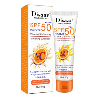 DISAAR VC ครีมกันแดดทาหน้าและผิวกาย SPF 50 ไวท์เทนนิ่งครีมกันแดดผิวครีมป้องกันรังสียูวีควบคุมความมันครีมกันแดดกันน้ำ