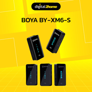 BOYA BY-XM6-S 2.4GHz Ultra-compact Wireless Microphone ไมค์โครโฟนไร้สาย แบบดูอัลแชนเนล 2.4GHz (ของแท้ ประกันศูนย์ 2 ปี)