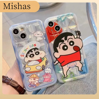 🎁ส่งของขวัญ🎁เคสไอโ case for iphone 11 12 เครยอนชินจังตลกๆ เคส 14 13 12 11 pro max เคสโทรศัพท์มือถือที่สร้างสรรค์