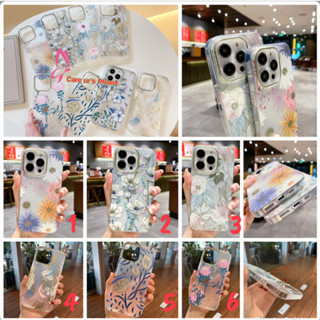 Mikalen เคสกันกระแทก ลายดอกไม้ 13 Pro Max/14 Pro Max TPu คุณภาพเยี่ยม