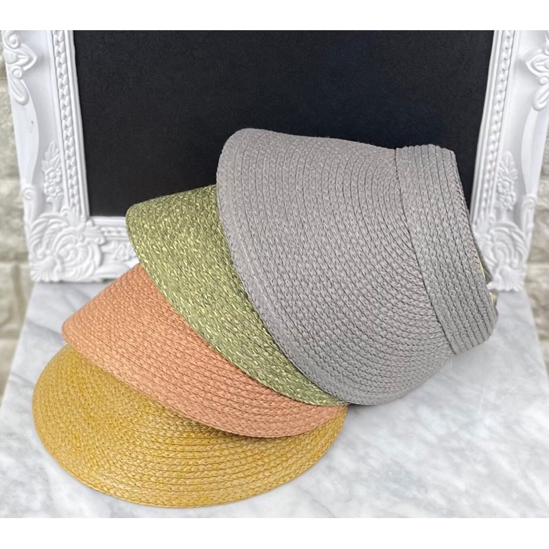 หมวกสานvisor cap ธรรมชาติ