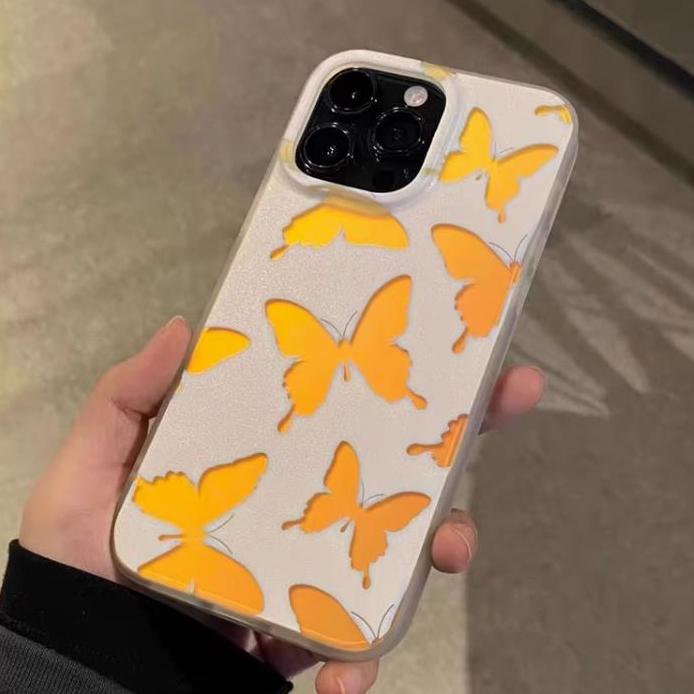 จัดส่งทันที เคสไอโฟน11/12/13/14 Pro max เคสเลเซอร์ Cute Butterfly Laser Case For iPhone 11,12,13,14,12PM,13PM,14PM