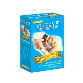 นมผง สำหรับลูกสุนัข SLEEKY Milk สำหรับลูกสุนัขอายุ 3 เดือนขึ้นไป 150 G.