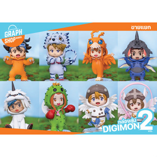 [ ขายแยก ] กล่องสุ่ม ดิจิมอน DIGIMON ADVENTURE Vol.2 โมเดล PVC ค่าย BN FIGURE Q