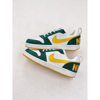 Nike Court Borough Low BGคลาสสิกวินเทจวัฒนธรรมสบาย ๆ รองเท้าบาสเกตบอลต่ำรองเท้าผ้าใบ nike แท้100% ผู้ชาย ผู้หญิง 844881