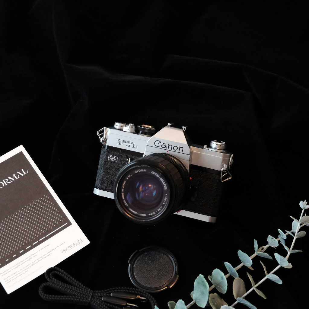 จัดโปร 8.8 Canon ✅ กล้องฟิล์ม Canon (1964) FTb  Lens Sigma FD 35-70mm 2.8-4 ✅ใช้งานได้สมบูรณ์
