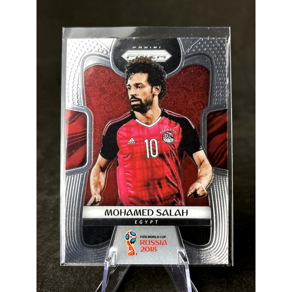 การ์ดฟุตบอล โมฮัมเหม็ด ซาล่าห์ 2018 Panini Prizm World Cup #54 Mohamed Salah Egypt Soccer Card การ์ด