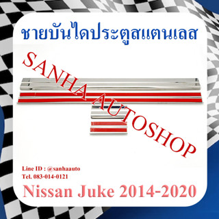 ชายบันไดประตูสแตนเลส Nissan Juke ปี 2013,2014,2015,2016,2017