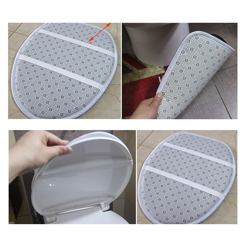 พรม ชุดพรมห้องน้ำ3ชิ้นต่อชุด พรมกันลื่น พรมเช็ดเท้า พรมปูชักโครก  พรมใช้ในห้องน้ำกันลื่นได้ซับน้ำได้ซักได้ พร้อมส่ง - รูปที่ 2