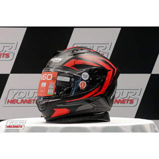 หมวกกันน็อค NOLAN HELMETS รุ่น N66 ANCHOR RED FLAT BLACK 022