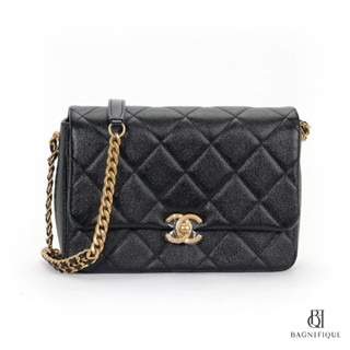 CHANEL MELODY 8.5_ BLACK CAVIAR GHW