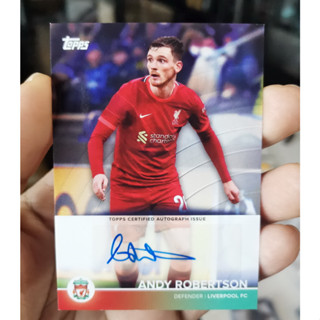 ขาย การ์ด Topps Liverpool Team Set Andy Robertson Auto Autograph ลายเซ็น ลิเวอร์พูล การ์ดฟุตบอล การ์ดนักบอล โรเบิร์ตสัน