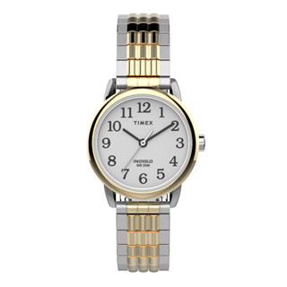 Timex TW2V05900 Easy Reader Classic นาฬิกาข้อมือผู้หญิง สายสแตนเลส Two Tone หน้าปัด 25 มม.