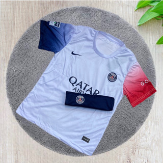 เสื้อฟุตบอล ชุดกีฬา เด็ก ทีมปารีส ทีมเยือน แบบใหม่ล่าสุด 2023 มีเสื้อพร้อมกางเกง เนื้อผ้ายืด ใส่สบาย ราคาถูก