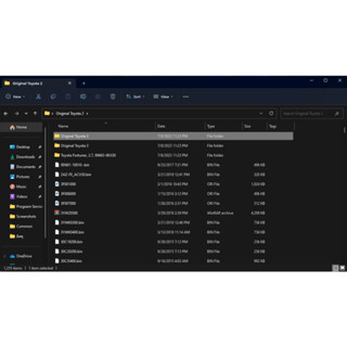 ไฟล์ ORI TOYOTA รวมๆแล้ว 1XXX เบอร์