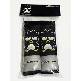 ลิขสิทธิ์แท้ แบดแบดมารุ แพ็คคู่ หุ้มเบลท์ รถยนต์ สีดำ ลายใหม่ Bad Badtz-Maru Sanrio Seat Belt Cover Shoulder Pad