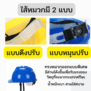 หมวกเซฟตี้ safety helmet หมวกก่อสร้าง